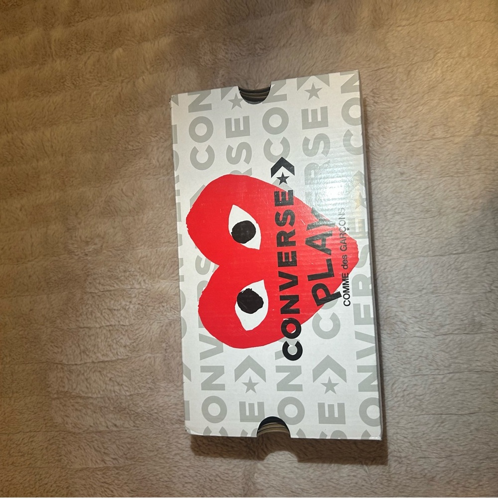 Converse White Shoe Box with Gray Accents